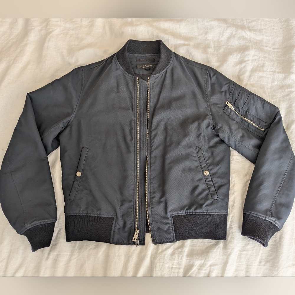 Rag & Bone Manston Bomber in Navy